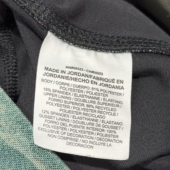 Nike Power Studio High-Rise Performance Tights Green Mesh Compression Size M - Picture 9 of 9